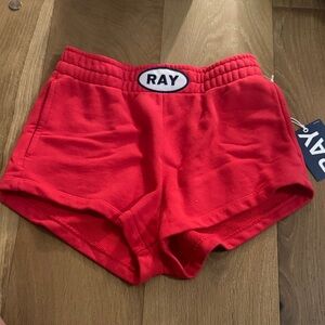 Women's Red Casual Shorts